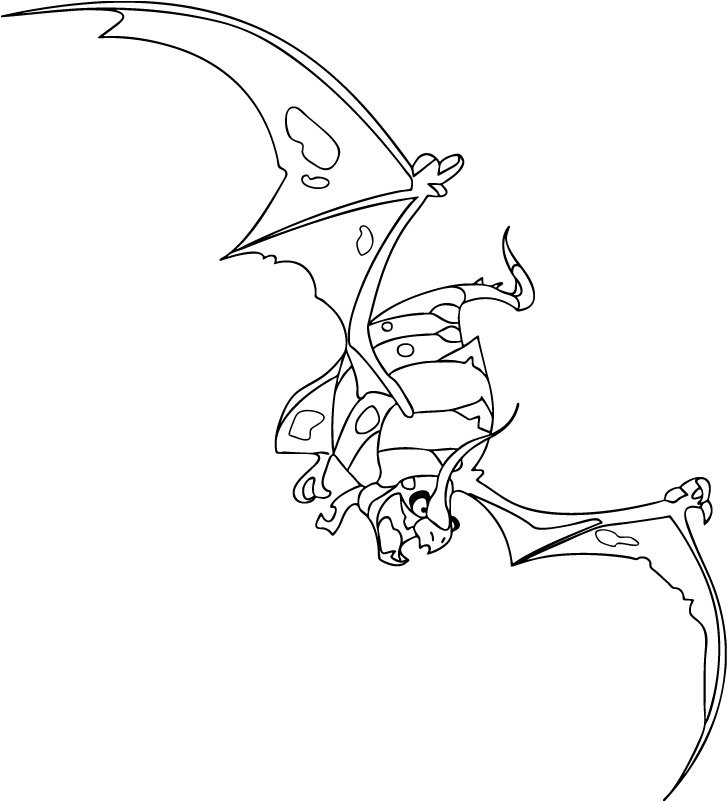 coloriage chasseur de dragons dragon volant